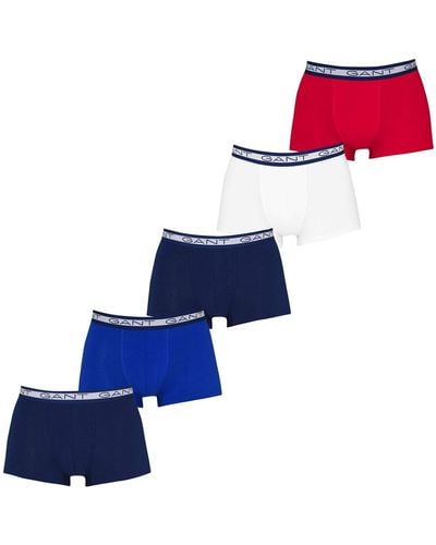 GANT 5-Pack Trunk Seasonal Solids Boxer a Pantaloncino - Multicolore