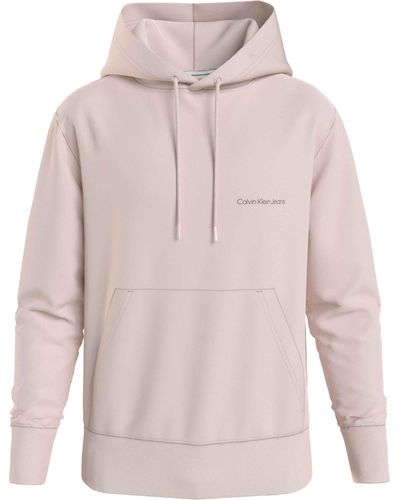 Calvin Klein INSTITUTIONAL Hoodie Sweat-shirt pour homme - Rose