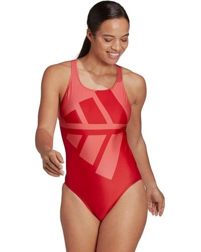 adidas Originals 3 Bar Suit Swimsuit - Red