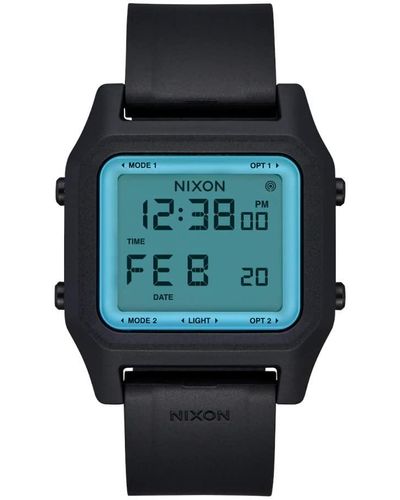 Nixon Digital Japanisches Automatikwerk Uhr mit Kunststoff Armband A1309-5071-00 - Schwarz