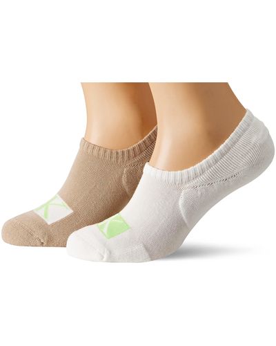 Calvin Klein Badge High Cut Footie Socks - Zwart