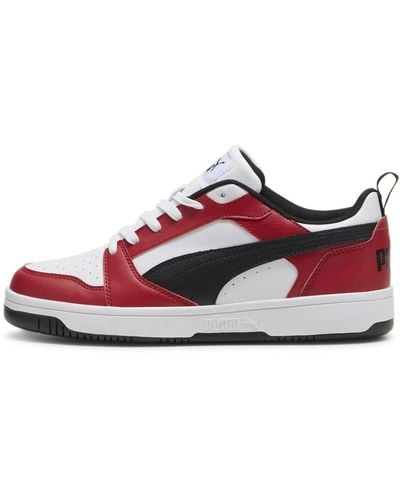PUMA Sneakers Rebound V6 Low 40 White Black Club Red - Rouge