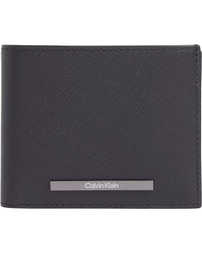 Calvin Klein Modern Bar Bilfold Wallet - Black