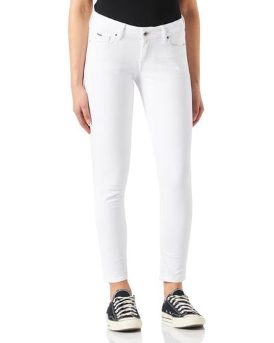 Pepe Jeans SOHO, Pantalones para Mujer, Blanco