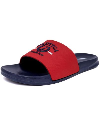 Nautica S Athletic Slide Comfort - Rosso