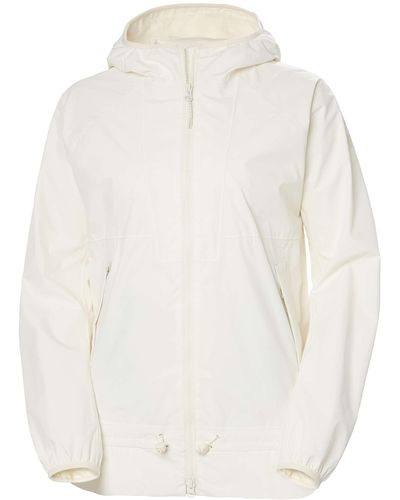 Helly Hansen W Essence Rain Jacket Coat - White