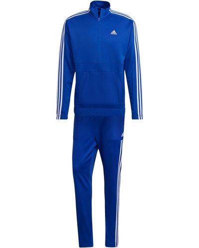 adidas Mts Tricot 1/4z Tracksuit - Blue