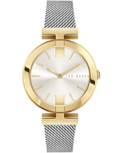 Ted Baker Darbey Stainless Steel Mesh Band Watch - Metallic