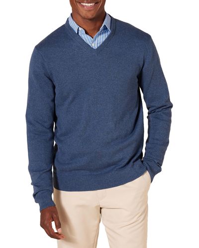 Amazon Essentials V-neck Sweater - Blue