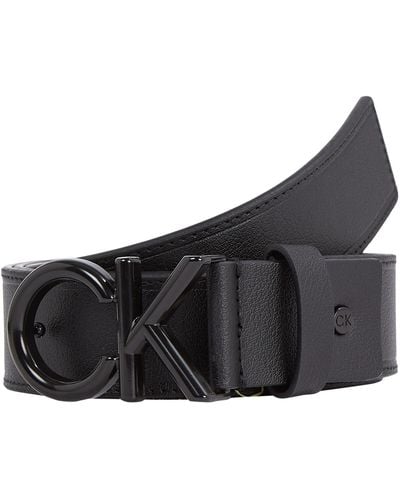 Calvin Klein Adj Metal Bombe 35mm Belts - Black