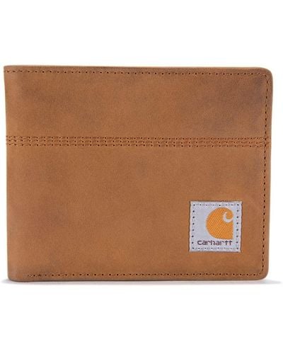 Carhartt B0000207 Sattel Leder Bifold Wallet - Mehrfarbig