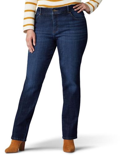 Lee Jeans Plus Size Relaxed Fit Straight Leg Jean Jeans - Blu