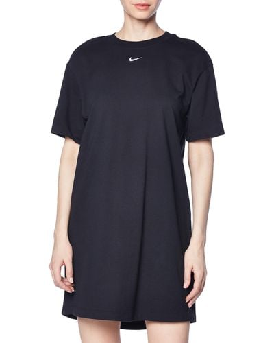 Nike W NSW ESSNTL SS Dress TSHRT T-Shirt - Schwarz