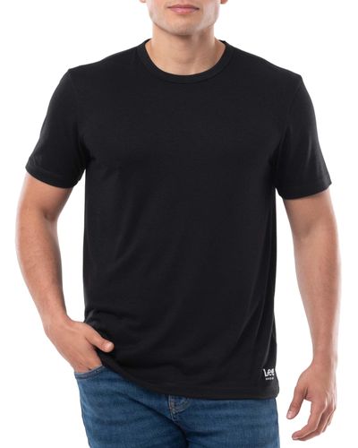 Lee Jeans Schnell trocknendes kurzärmeliges T-Shirt - Schwarz