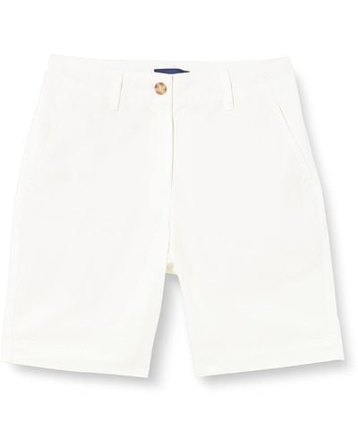 GANT Chino Klassische Shorts - Weiß