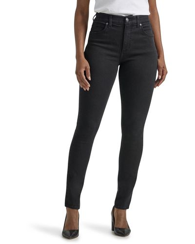 Lee Jeans Ultra Lux Comfort With Flex Motion High Rise Skinny Jean - Black