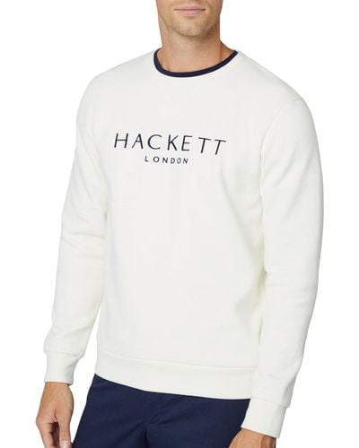 Hackett Heritage Crew Sweatshirt - White