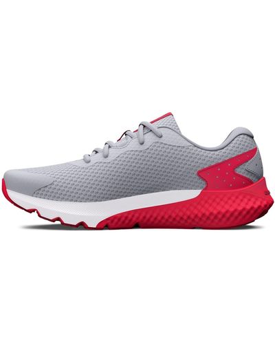 Under Armour S Bgs Chrged Rgue 3 Road Running Shoes Grey 6 - White