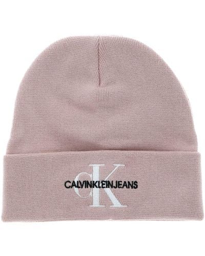 Calvin Klein Monogramm Beanie Hüte - Mehrfarbig