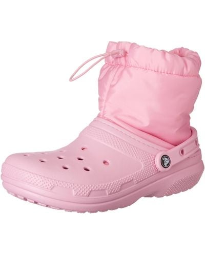 Crocs™ Classic Lined Neo Puff Boot Snow - Pink