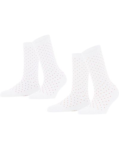 FALKE ESPRIT Socken Fine Dot 2-Pack - Weiß