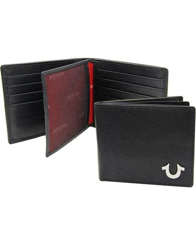 True Religion Bi Fold Leather Wallet - Multicolour