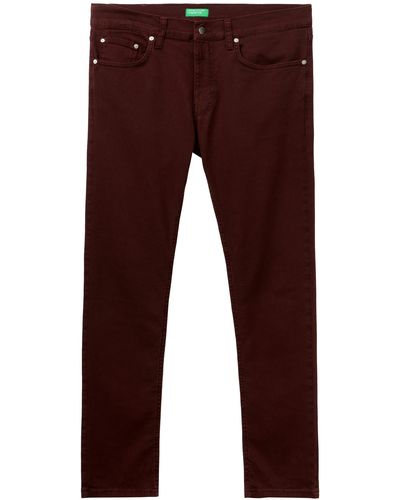 Benetton Trousers 4ptuue00s Jeans - Red