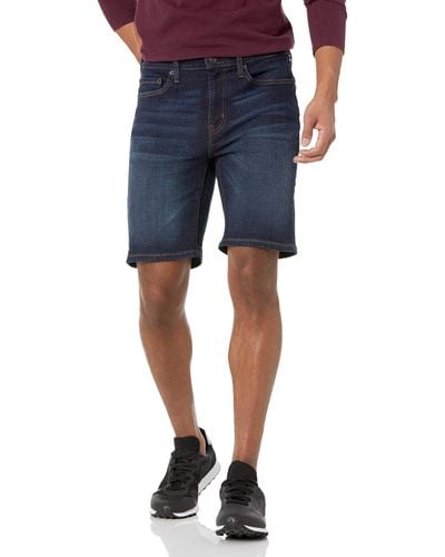 Amazon Essentials Jeansshorts mit 22,9 cm Schrittlänge schlanke Passform - Blau