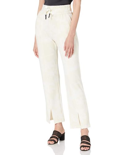 Desigual Pant Pintuck Camo Pantaloni Casual - Bianco