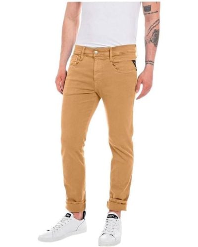 Replay Jeans Anbass Slim-Fit Hyperflex Colour X-Lite mit Stretch - Weiß