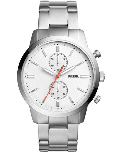 Fossil Men's Watch Fs5346 Silver - Metallic