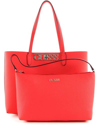 Guess Uptown Chic Barcelona Tote Scarlet - Rosso