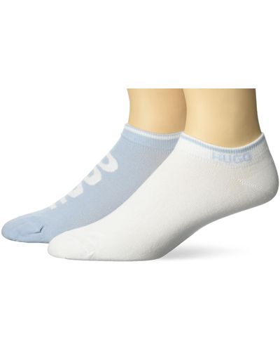 HUGO 2-pack Logo Combed Cotton Ankle Socks - Black