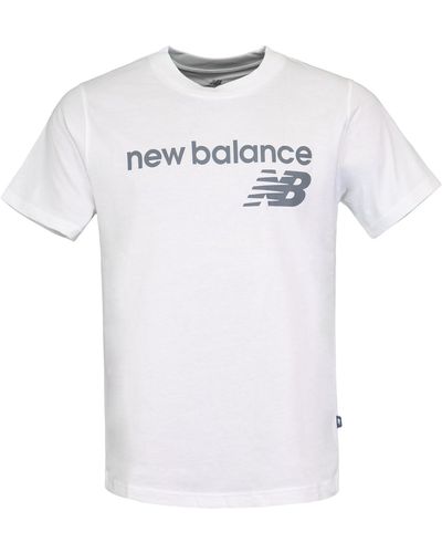New Balance Logo Graphic T-Shirt - Weiß