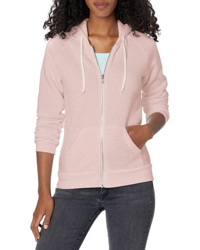 Alternative Apparel Womens Adrian Hoodie Hooded Sweatshirt - Pink