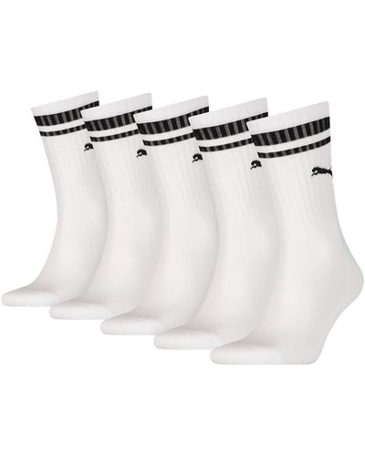 PUMA Crew Sock Chaussettes Rondes - Blanc