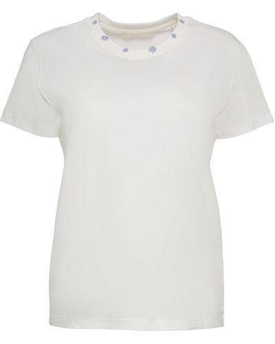 Esprit 053cc1k321 Camiseta - Blanco