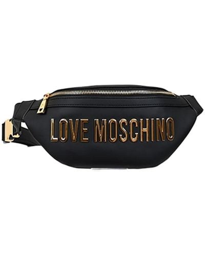Love Moschino Lettering Bauchtasche für - Schwarz
