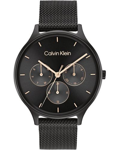 Calvin Klein Analog Quartz Watch with Stainless Steel Strap 25200105 - Negro