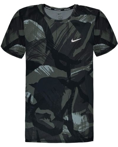 Nike Sportshirt Laufshirt Dri-FIT Miler - Schwarz