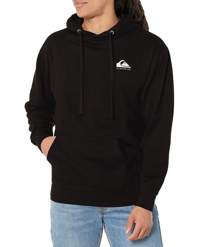 Quiksilver Mw Logo Hoody Hooded Fleece Sweatshirt - Black