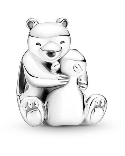 PANDORA Hugging Polar Bears Charm 790032c01 - White
