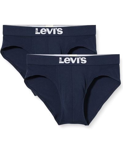 Levi's Solid Basic Brief 2p Boxer Shorts - Blue