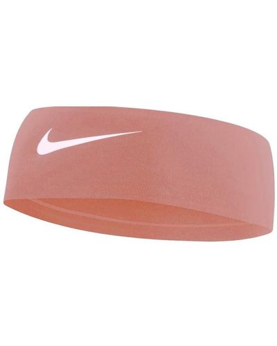 Nike Fury Headband 3.0 In De Kleur Rood Stardust/white - Roze