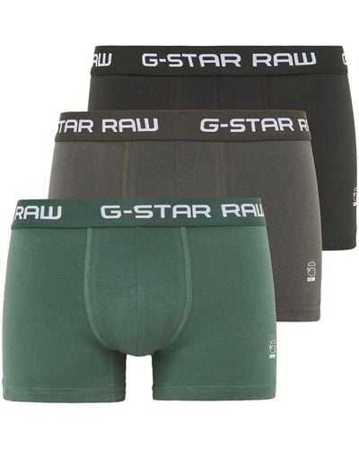 G-Star RAW Classic Trunk Color 3-Pack Pantaloncini - Verde