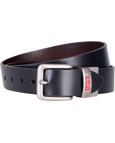 Levi's Lan Reversible Leather Belt 9a6896 - Black