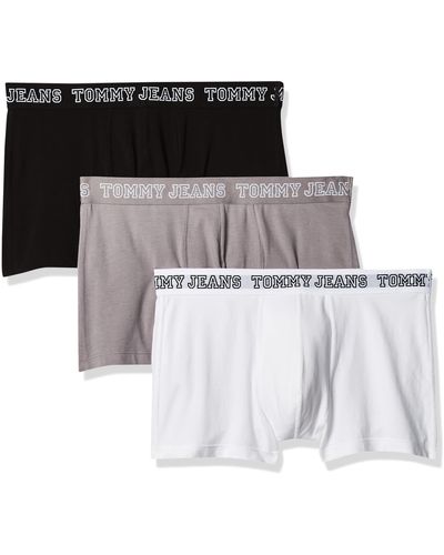 Tommy Hilfiger 3 Pack Varsity Cotton Essentials Trunks - Metallic