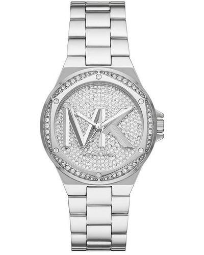 MICHAEL Michael Kors Reloj para mujer Lennox de de acero inoxidable con tres agujas - Metálico