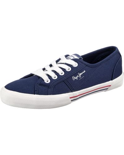 Pepe Jeans Brady W Basic Sneakers Voor - Blauw