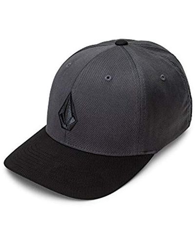 Volcom Mens Full Stone Flex Fit Baseball Cap - Black